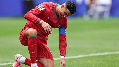 Ronaldos seltsames Verhalten während des Spiels Portugal-Kolumbien.