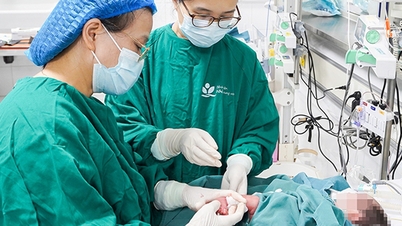 Ein ausländischer Säugling mit einer seltenen Neugeborenengelbsucht wurde durch vietnamesische Ärzte auf dramatische Weise gerettet.