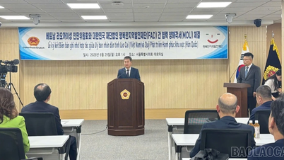 Eine Delegation aus der Provinz Lao Cai besuchte die Stiftung für regionale Glücksentwicklung (FAD) in Südkorea und arbeitete mit ihr zusammen.