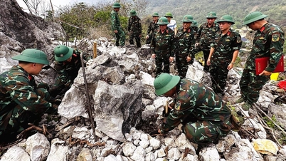 Deux autres restes de soldats tombés au combat et une fosse commune ont été retrouvés à Thanh Thuy (Tuyen Quang).