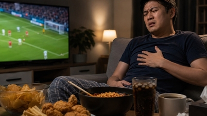 4 types of meals eaten after 11 PM that can easily cause acid reflux?