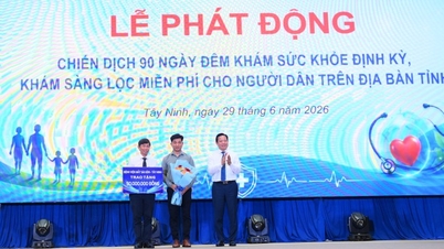 Tay Ninh: لوگوں کے لیے وقتاً فوقتاً مفت ہیلتھ چیک اپ اور اسکریننگ کے لیے 90 روزہ مہم کا آغاز۔
