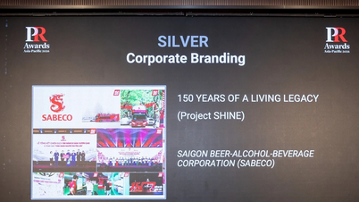 SABECO के "150 Years of Heritage Reaching Higher" अभियान ने PR Awards Asia Pacific 2026 में रजत पुरस्कार जीता।