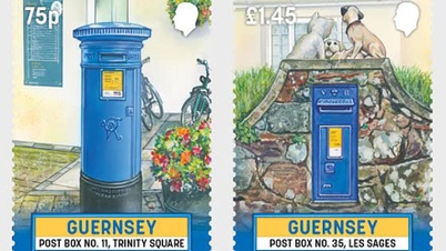 Pošta na Guernsey vydala sadu známek s motivy poštovních schránek na Guernsey.