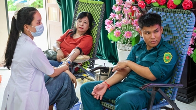 Xã Kiên Lương tiếp nhận 141 đơn vị máu