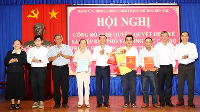 Ben Tre ward is reorganized into 10 neighborhoods, with a focus on strengthening the organization and personnel at the grassroots level.