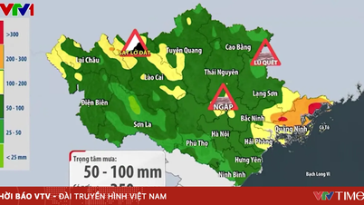 ベトナム北部では長期間にわたる豪雨が続いており、低地では洪水のおそれがあるとの警報が出されている。
