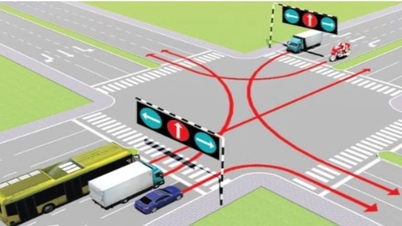 Đèn đỏ được phép rẽ phải, nhưng rẽ ở làn đi thẳng có bị phạt không?