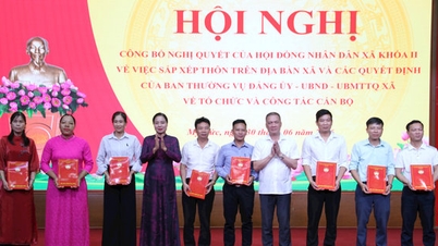 Komune My Duc mengumumkan keputusan tentang reorganisasi desa.