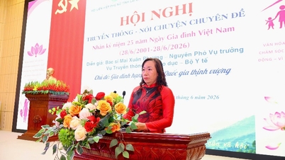 Mediakonferenssi ja temaattinen keskustelu Vietnamin perhepäivän 25-vuotisjuhlan kunniaksi.