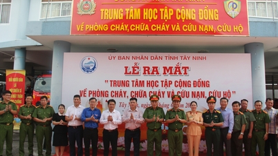 Tay Ninh: Yhteisön oppimiskeskuksen perustaminen tulipalojen ehkäisemiseksi, sammuttamiseksi ja pelastamiseksi.