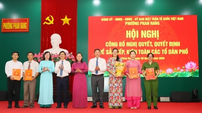 Phường Phan Rang công bố nghị quyết sắp xếp, kiện toàn 31 tổ dân phố