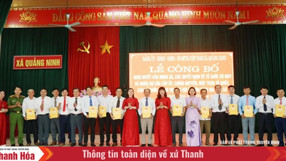 La comuna de Quang Ninh anuncia decisiones sobre la reorganización de las aldeas y el establecimiento de secciones del Partido.
