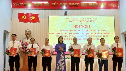 Xã Ngọc Hồi công bố các nghị quyết về thành lập thôn và kiện toàn tổ chức cán bộ sau sắp xếp
