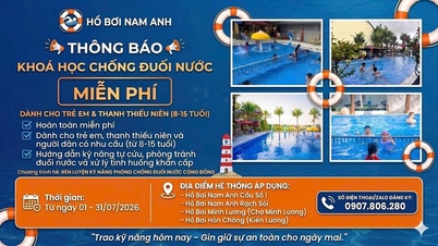 Nam Anh Swimming Pool System oferuje bezpłatne kursy zapobiegania utonięciom dla dzieci.