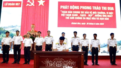 กองพลน้อยที่ 957 เปิดตัวโครงการเลียนแบบเพื่อปกป้องสิ่งแวดล้อม