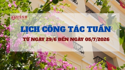 ຕາຕະລາງເຮັດວຽກປະຈຳອາທິດ ແຕ່ວັນທີ 29 ມິຖຸນາ ຫາ ວັນທີ 5 ກໍລະກົດ 2026