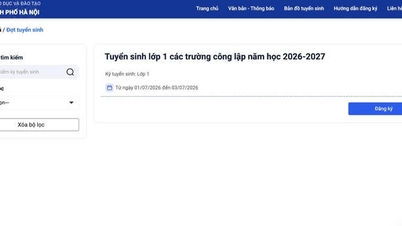 Hanoi öppnade officiellt sin online-inskrivningsportal för grundskolor och gymnasieskolor den 1 juli.