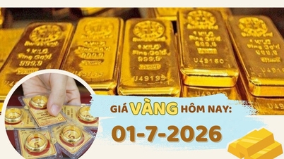 أسعار الذهب اليوم، 1 يوليو: انخفض سعر الذهب في بورصة سان خوسيه بمقدار 600,000 دونغ فيتنامي للأونصة.