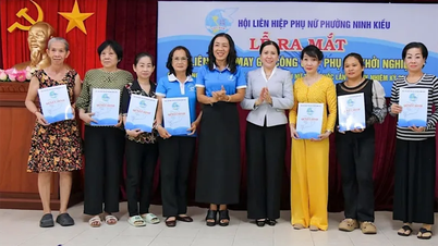 Lançamento do grupo cooperativo "Fabricação de vestuário para ajudar mulheres a iniciarem seus próprios negócios".