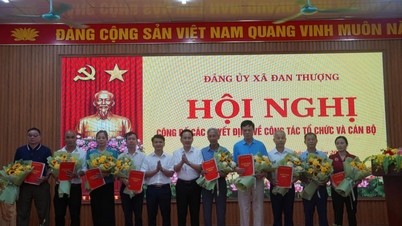 បន្ទាប់ពីការរួមបញ្ចូលគ្នាដោយជោគជ័យនៃភូមិតូចៗ ឃុំដានធឿង ខេត្តភូថូ (ដែលពីមុនជាផ្នែកមួយនៃស្រុកហាហ័រ) បានប្រកាសពីការសម្រេចចិត្តលើបុគ្គលិក និងអង្គការ។