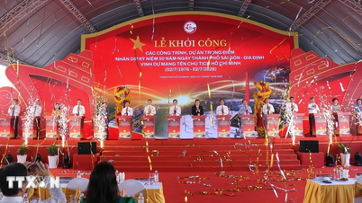 Anlässlich des 50-jährigen Jubiläums von Ho-Chi-Minh-Stadt beginnen die Bauarbeiten an einer Reihe wichtiger Projekte.
