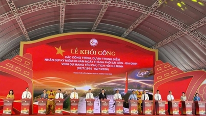 Vingroup secara bersamaan meluncurkan tiga proyek infrastruktur maritim dan jalan raya utama di Kota Ho Chi Minh.