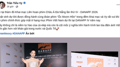 Neiti Tiểu Vy teki upean vaikutuksen DANAFF 2026 -festivaalin punaisella matolla keijukaismaisella olemuksellaan.