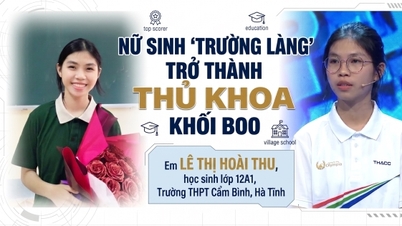 Ha Tinh: Una estudiante de una "escuela rural" obtiene la mejor calificación en el grupo de asignaturas B00.