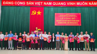 Xã Đức Cơ công bố nghị quyết và các quyết định về tổ chức bộ máy, nhân sự thôn, làng