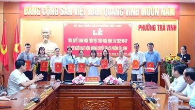Beslut om uppsägning utfärdades till 31 deltidsanställda i Tra Vinh-distriktet i Vinh Long-provinsen.
