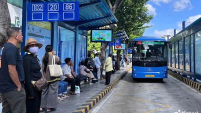 Free bus service in Ho Chi Minh City on its first day: Unexpected scenes at bus stops in the city center.