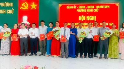 Phường Ninh Chử công bố quyết định thành lập 14 chi bộ tổ dân phố