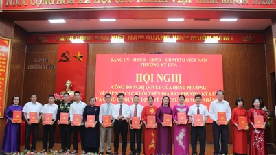 Kỳ Lừa: Annonce des résolutions et décisions sur l'aménagement et l'organisation de l'appareil des différents secteurs.