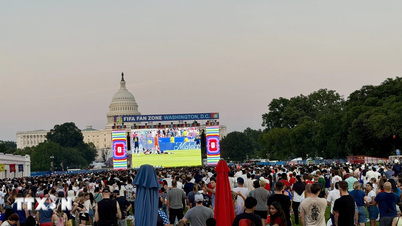 World Cup 2026: Cổ động viên Mỹ “phủ kín” Quảng trường Quốc gia