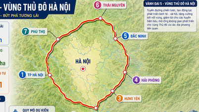 Hanoi akan segera memiliki "jalan lingkar super 5" sepanjang 321 km, yang menghubungkan 7 wilayah.