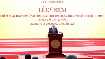 សុន្ទរកថារបស់លោកអគ្គលេខាធិការ និងជាប្រធានរដ្ឋ តូ ឡាំ នៅក្នុងពិធីរំលឹកខួបលើកទី ៥០ នៃការបង្កើតទីក្រុងសាយហ្គន - យ៉ាឌិញ ដោយមាននាមលោកប្រធានហូជីមិញ។