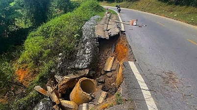 ソンラ省およびディエンビエン省を通る国道6号線における自然災害発生状況に関する一般向け告知。