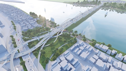 A hanoi Tran Hung Dao híd projekt, amelynek költsége 16,226 milliárd VND, felgyorsult, és 2027-re készül el.