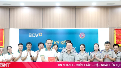 กรมบังคับคดีแพ่งจังหวัดฮาติ๋งและ BIDV ได้ลงนามในบันบันทึกความร่วมมือ