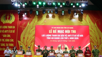 Trao giải Hội thi lực lượng tham gia bảo vệ an ninh trật tự ở cơ sở giỏi ở An Giang