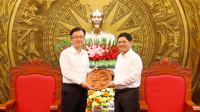 Provinspartiets sekreterare Nguyen Hong Thai: Bac Ninh har åtagit sig att stödja och skapa alla gynnsamma förutsättningar för Samsungs utveckling.