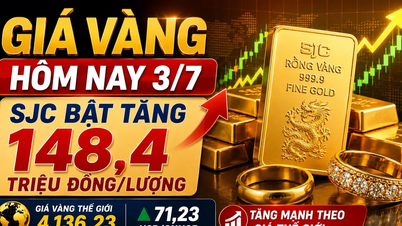 Harga emas hari ini, 3 Julai: SJC, BTMC, PNJ, dan DOJI meningkat selaras dengan harga emas dunia.