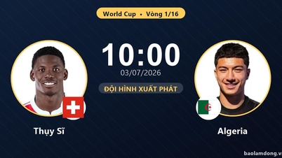 Startaufstellung: Schweiz gegen Algerien