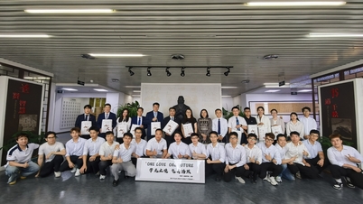 Angkatan pertama dari "Program Pelatihan Talenta Unggulan" menegaskan efektivitas kerja sama antara Universitas Sains dan Teknologi Hanoi, Universitas Shandong, dan Goertek.