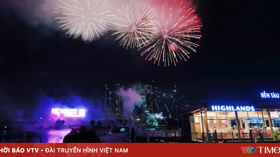 Una gran multitud de personas presenció los fuegos artificiales que celebraban el 50 aniversario de la ciudad de Ho Chi Minh.