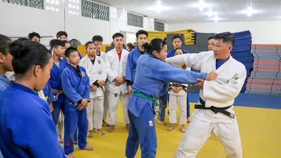 Training the next generation of Judo players in Can Tho.