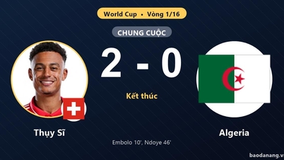 Schweiz 2-0 Algeriet: Schweiz vinner.