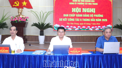 Der Parteiausschuss des Wahlkreises Tay Nha Trang hielt eine Sitzung ab, um seine Arbeit in den ersten sechs Monaten des Jahres zu überprüfen.