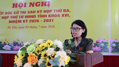 Delegasi No. 3 Majlis Rakyat Wilayah telah bertemu dengan pengundi di komune Pa Tan.